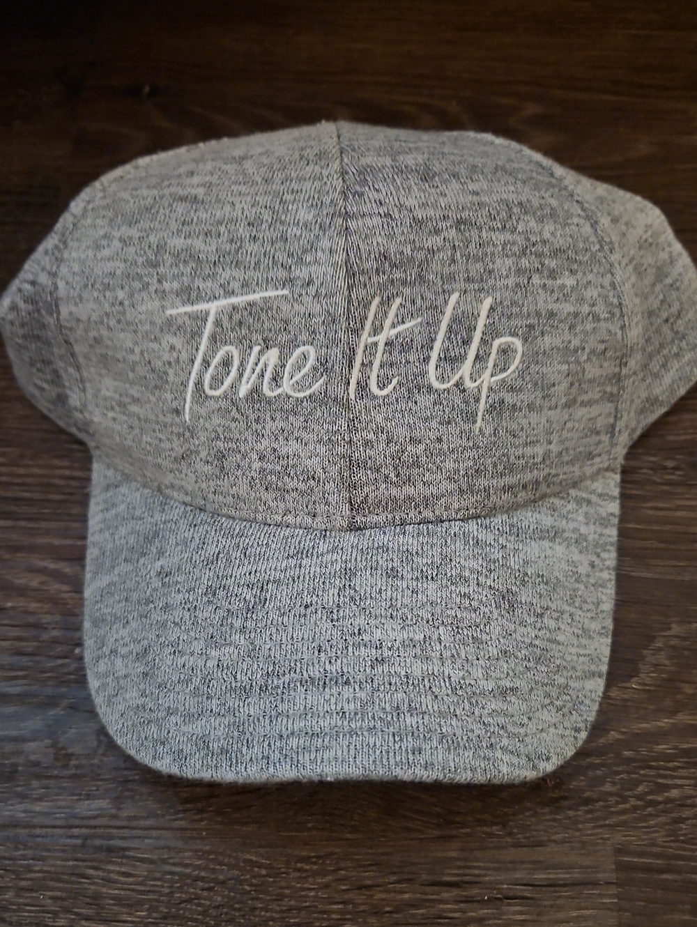 Tone It Up Women’s Gray Script Logo Baseball Cap